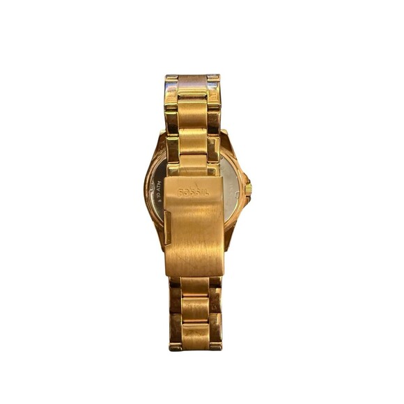 Fossil Riley Purple Crystal set Dial Rose Gold tone Steel Ladies Watch Read - Picture 2 of 5